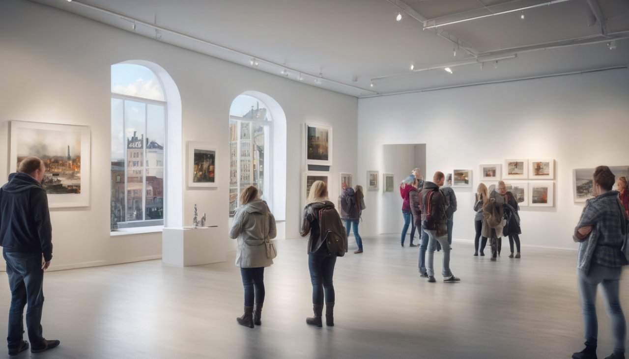 Hvor mye tid tar en standard kunstutstilling i norske byer i 2026?